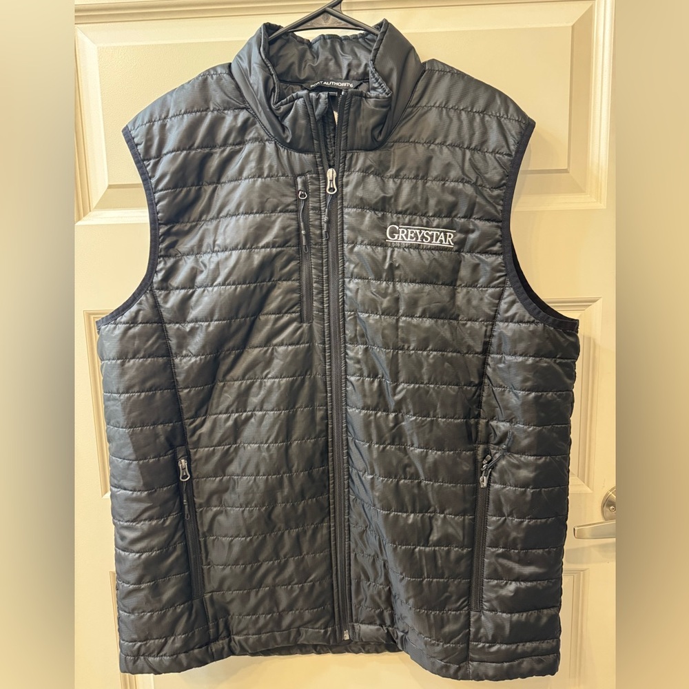 Port Authority Charcoal Quilted Men's Vest